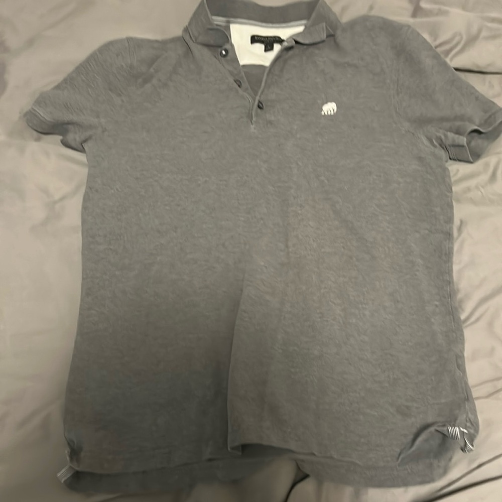 Banana republic polo shirt. Gray. Size L